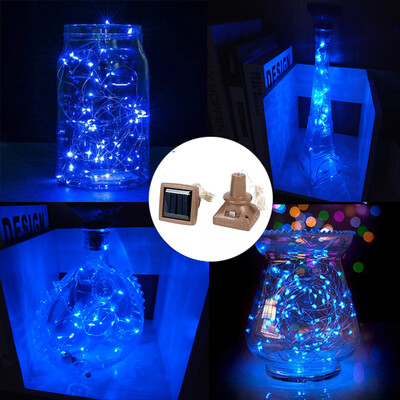 

〖Follure〗1Pcs Solar Energy Cork Shaped LED Light Starry Light Wine Bottle Lamp Decor