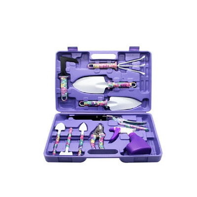

510Pcs Compact Garden Tool Set Vegetable Flower Herb Gardening Hand Tools Kit with Carrying Case