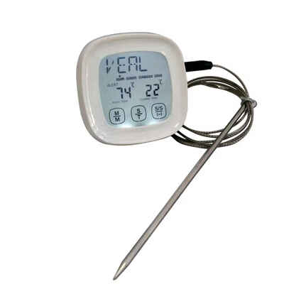 

Barbecue Digital Thermometer with Stainless Steel Probe Instant Read Cooking Touch Screen