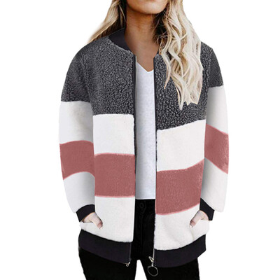 

Toponeto Womens Oversized Open Front Zipper Draped Pockets Cardigan Coat