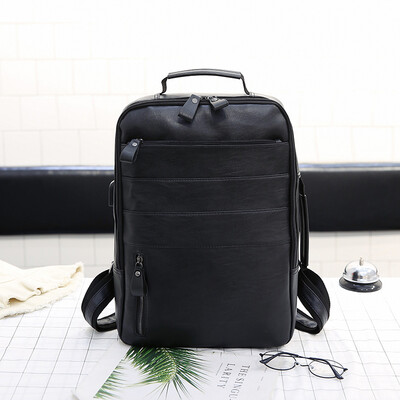 

Shoulder Bag Male Korean Drama Pu Cortex Rain-proof University Male Student Bag Fashion Business Leisure Travel Bag