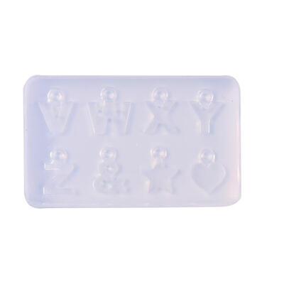 

Reusable English Letter Pattern Nail Art Decorations DIY Templates Mold