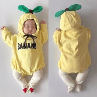 

Newborn Infant Babys Girl Boy Banana Outfits Jumpsuit Bodysuit Romper Clothes