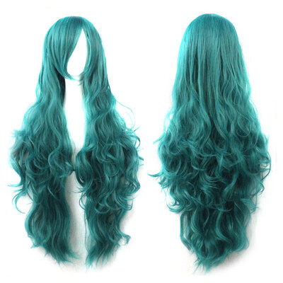 

Gobestart Cosplay Costume Wigs Women Long Curl Wavy Red Halloween Party Anime Hair