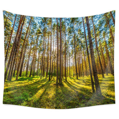 

Forest Tree Print Tapestry Travel Picnic Yoga Mat Carpet Home Art Decor