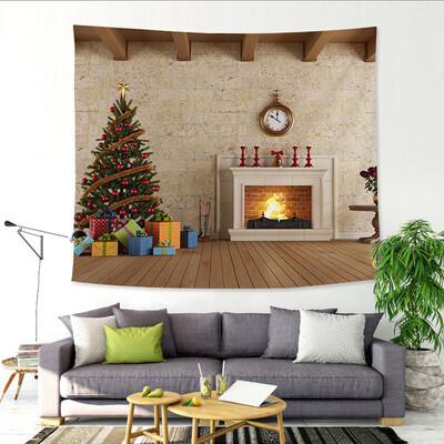 

Toponeto Xmas Art Home Wall Hanging Tapestry Wall Ornamentation Christmas Wall Decor
