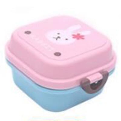 

Microwave Lunch Box Cute Dual-layer Kids Food Fruit Storage Case Container