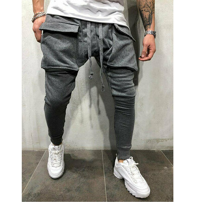 

Men Long Casual Sport Pants Gym Slim Fit Trousers Running Joggers Gym Sweatpants