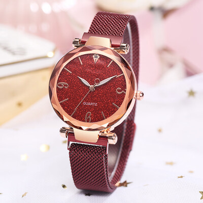 

RM Fashion Simple And Simple Scale Star Sky Dial Mesh With Quartz Womens Watch