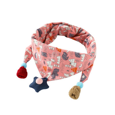 

Boy Girls Newborn Baby Saliva Towel Feed Triangle Cotton Bibs Bandana Scarf Cute