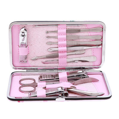

12pcs Stainless Steel Nail Care Tools Set Clipper Scissor Manicure Tools