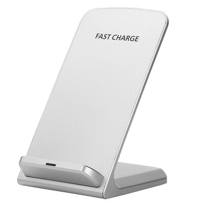 

10W QI Fast Wireless Charger Power Cellphone Bracket Phone Holder Stand Black