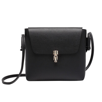 

Tailored Women Fashion Cover Hasp Crossbody Bag Messenger Bag Phone Coin Bag Black