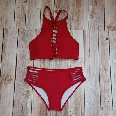 

Saidsome Women Sexy Cut Out Hollow Out Bikini Push-Up Pad Swimwear Bathing Beachwear Set