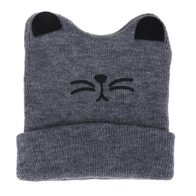 

Baby Hats Newborn Cat Ear Hat Autumn Winter Boys Girls Cartoon Knitting Cap