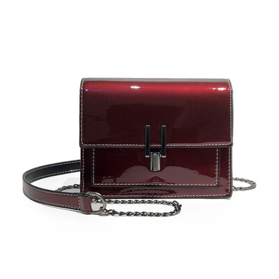 

2018 new Korean fashion paint mirror small square bag trend female bag shoulder slung mini bag female