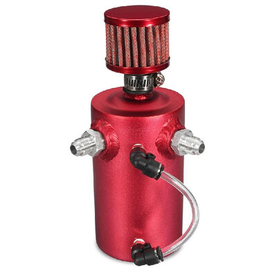 

Universal 750ml Aluminum Oil Catch Can Reservoir Tank with Breather Filter