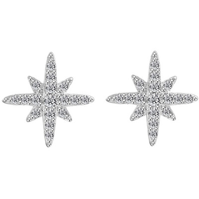 

Fashion Woman Delicate Cubic Zirconia Star Earrings