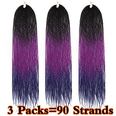 

3 Packs Befunny Senegalese Twist Crochet Hair Braids Small Havana Mambo Twist Crochet Braiding Hair Hairstyles For Women