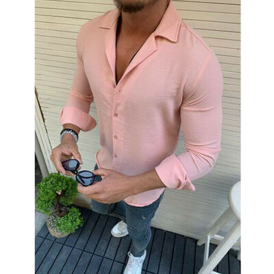 

Men Summer Long Sleeve Linen Cotton T Shirt Casual Soft Tops Henley Shirt Blouse