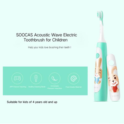 

Xiaomi SOOCAS C1 IPX7 Sonic Electric Soft Bristle Kids Children Toothbrush