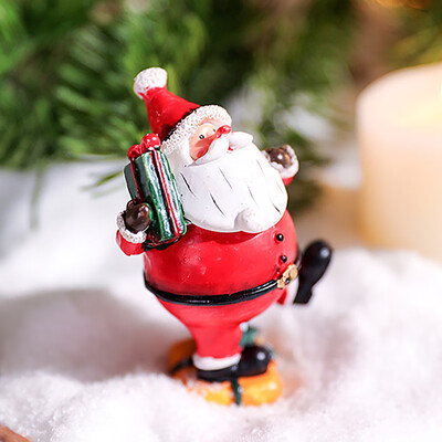 

Gobestart Christmas Diy Ornament Santa Resin Doll Desktop Decoration Christmas Gift Decor
