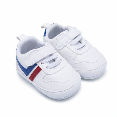 

Baby Boys Breathable Striped Print Anti-Slip Shoes Sneakers Soft Soled Walking Shoes First Walkers