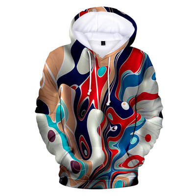 

Toponeto Unisex Mens 3D Printing Creative Round Neck Casual Long Shirts Top Blouse