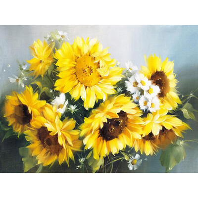 

5D DIY Full Drill Diamond Painting Sunflower Cross Stitch Embroidery Mosaic