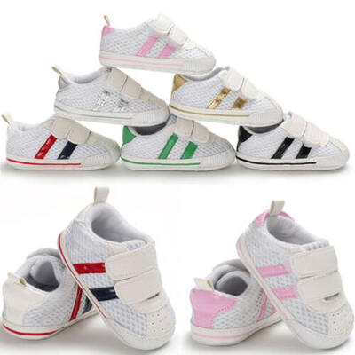 

Infant Toddler Baby Boy Girl Soft Sole Crib Shoes Sneaker Prewalker 0-18 Months