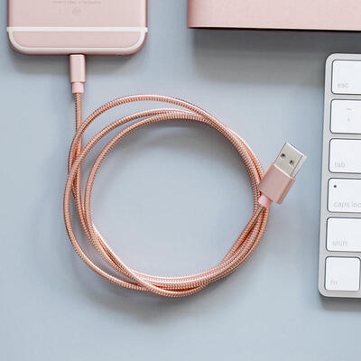 

JS USB 8pin Lightning Charging Data Sync Cable For IPHONE Metal Braided Mobile Phone Cable