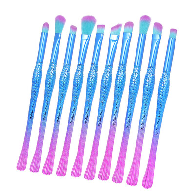 

Makeup Brushes Sponge 10Pcs Makeup Brush Set Nylon Hair Cosmetic Brushes Powder Foundation Eyeshadow Lip Brush Makeup Tools Make U
