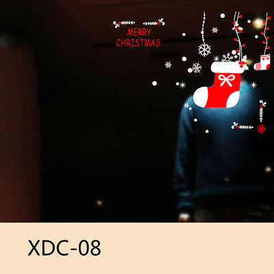 

Christmas Snowman Tree Snowflake Window Sticker Static Home Kids Room Decor