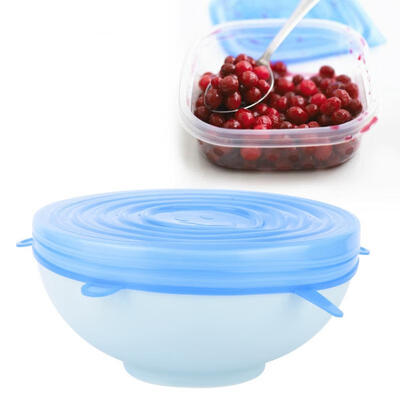 

Greensen 6PCS Food Wraps Reusable Silicone Fresh Keeping Sealed Covers Lids