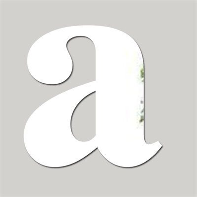 

〖Follure〗Mirror Wall Sticker 26 Letters DIY Art Mural Home Decor Acrylic Decals Silver