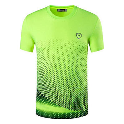 

LSL225 Casual Elastic Quick Dry Short-Sleeve Round Neck Mens T-Shirt Tee Top For Cycling Running Sports