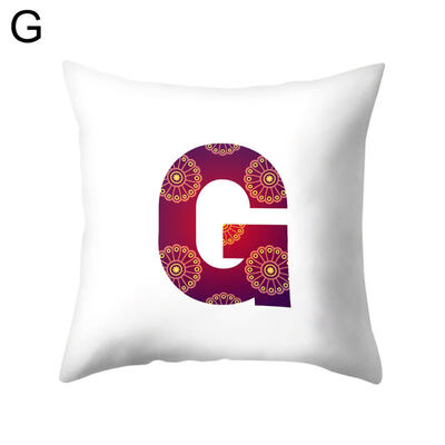 

Simple English Letter Square Pillow Case Cushion Cover Sofa Bed Car Office Decor
