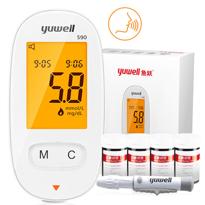 

Yu Yue YUWELL blood glucose meter 586 type home intelligent free code blood glucose meter 200 piece test paper accurate blood sugar tester automatic
