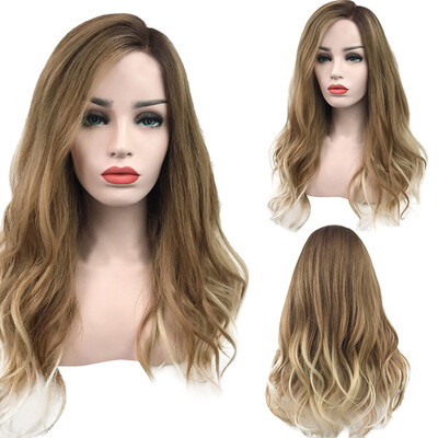 

〖Follure〗Womens Fashion Wig Brown Synthetic Hair Long Wigs Wave Curly Wig
