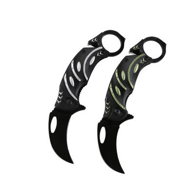 

New Cool Summer-Assisted Folding Scythe Pocket Tactical Knife for Outdoor Camping Adventure