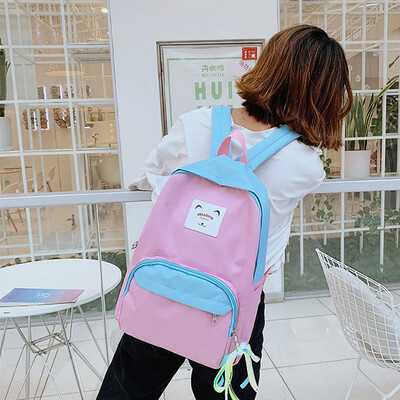 

New Fashion Womens Portable Backpack Casual Wild Cute Cat Pattern Backpack