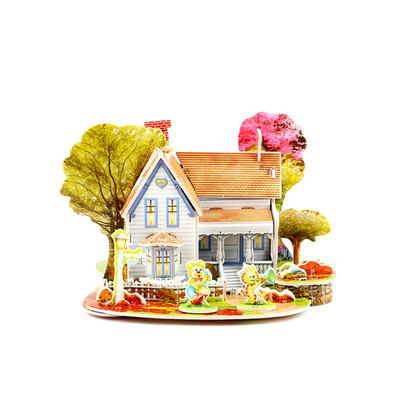 

YIWULA 3D Paper Board Puzzle Early Learning Construction Assemble Toy Children Gift