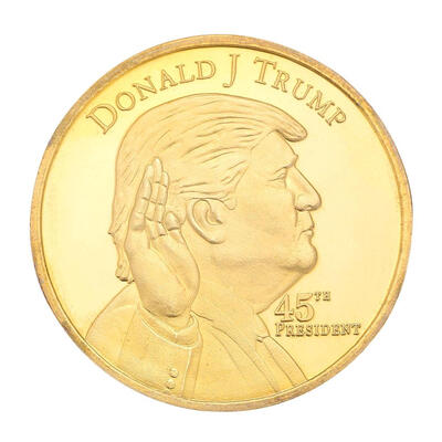

Trump Gold Plated Commemorative Coin Metal Antique Collection Gift Souvenir