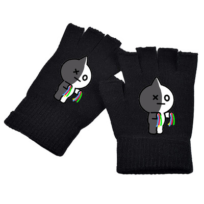 

Kpop BTS Gloves Bangtan Boys Blackpink Got7 Seventeen Twice Support Plush Gloves Winter Warm Gloves