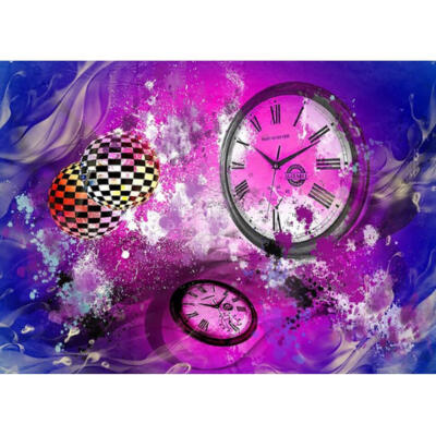 

5D DIY Full Drill Diamond Painting Clock Cross Stitch Embroidery Mosaic Kit