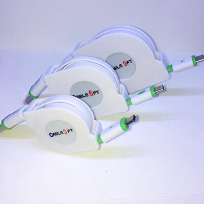 

USB C Cable 2m66ft Tangle-free Flat Retractable Type C Charging Cable For Galaxy S10S9S8S8 MacBook IPad Pro 2018 -2m