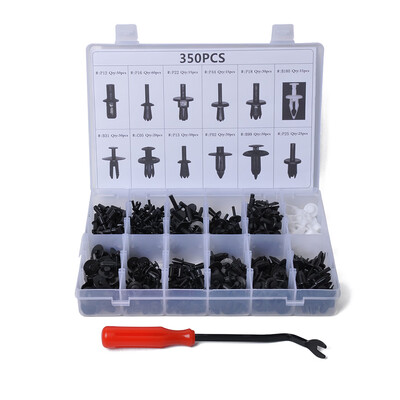 

350PCSSet Replacement for GM Ford Toyota Car Panel Trim Plastic Fasteners Rivet Clips Kit Plastic Storage Case