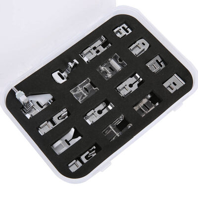

Repeatable practical Gloss Good 16Pcs Sewing Machine Accessories Presser Foot Set Hem Foot for Brother Singer