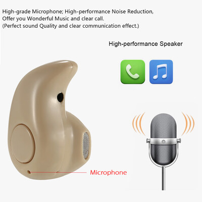 

S530 Invisible 4g Earphone Bluetooth 41 Headphones In-ear Headset Stereo Music Earphone Smart Phone Earbuds Hands-free with Micro