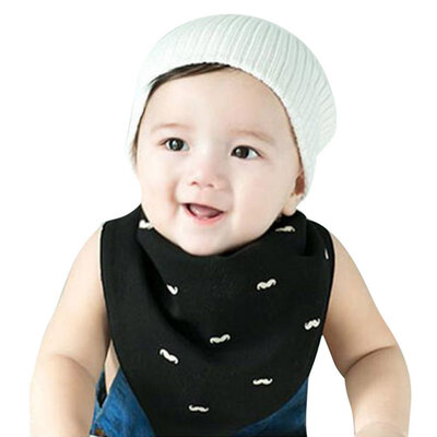 

Baby bibs triangle double layers cotton Cartoon Animal Print baby bibs dribble bibs